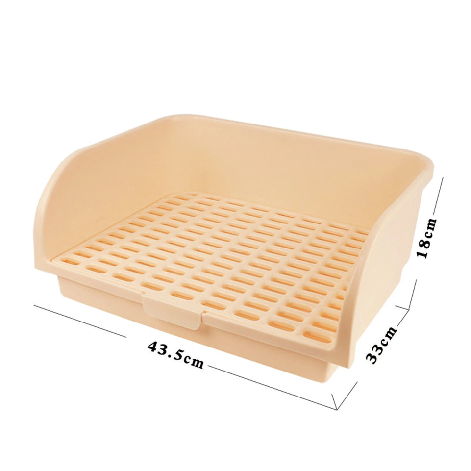 Large Rabbit Litter Box Litter Tray Toilet Pet Toilet Litter Bedding Box Potty for Ferret Bunny Small Animal