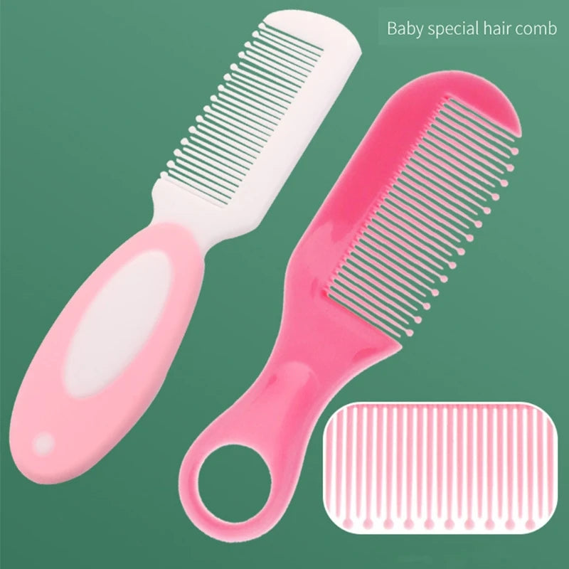 Baby Grooming Kit Nail Clipper Comb Brush Nasal Aspirator Scissors Tweezer Finger Toothbrush Thermometer G99C