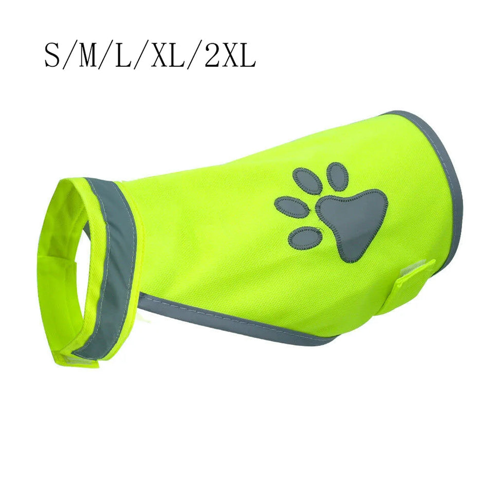 Pet Supplies Dog paw High Visibility Pet Hi Vis Coat Dog Jacket Pet Reflective Vest Pet Safety Vest