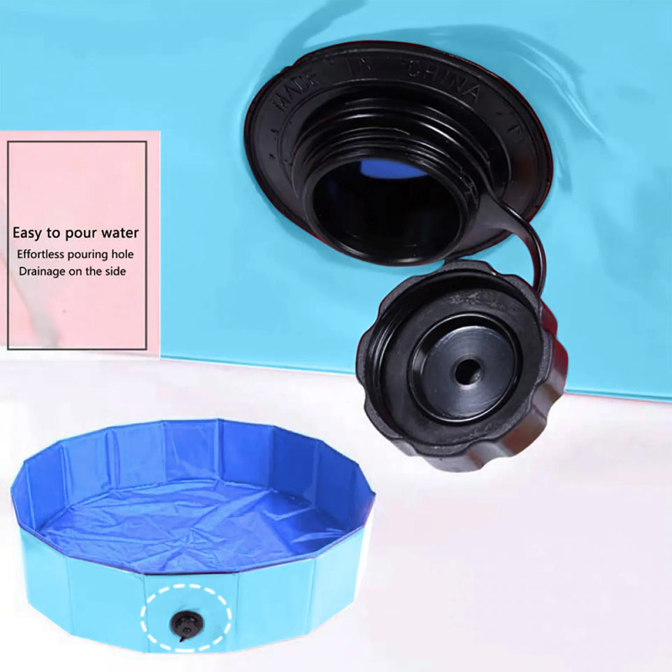 Foldable Pet Swimming Pool Dog Bathtub Outdoor Indoor Collapsible Bathing Pool for Large Medium Small pet Swimming Tub Bathtub