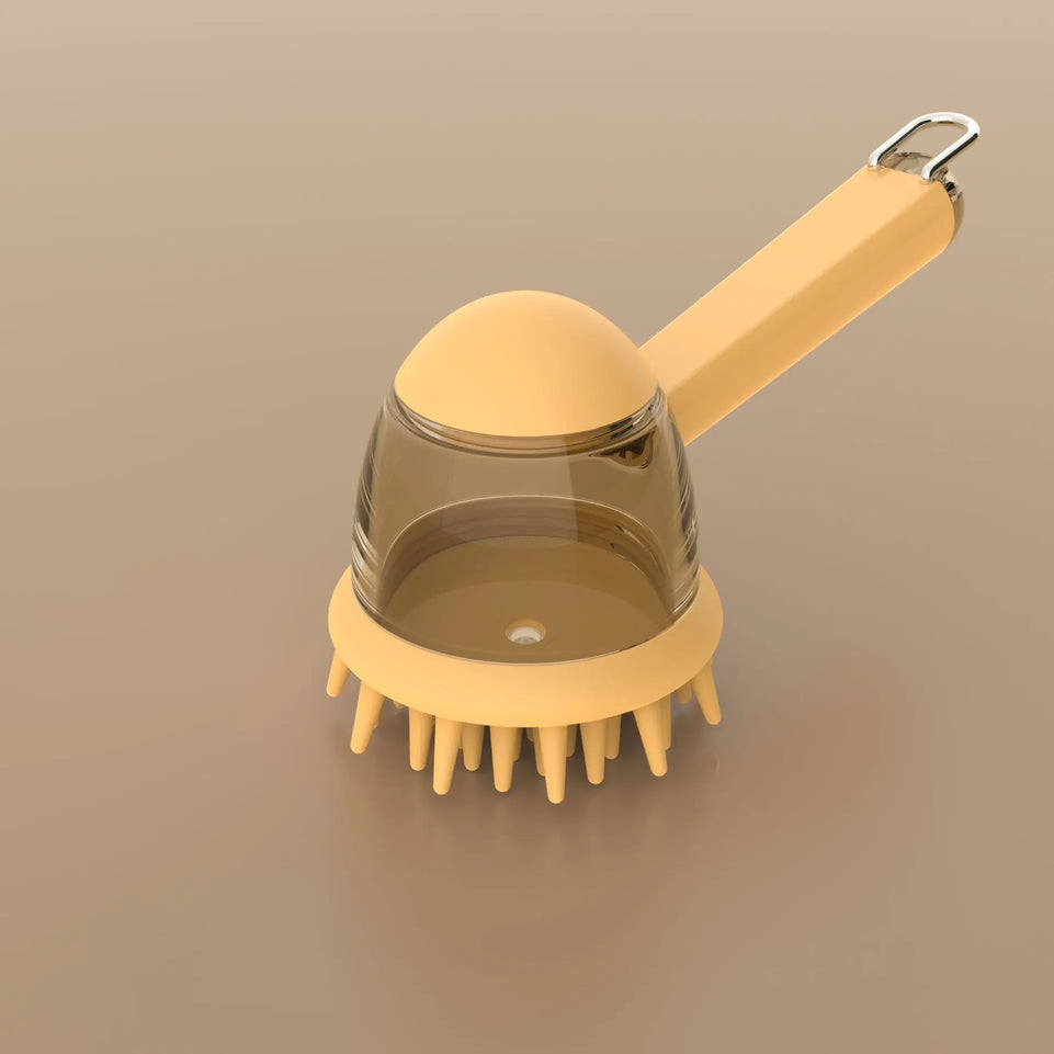 Pet Bathing Brush Cat Bathing Bathing Brush Massage Brush Add Liquid Press Dog Rubbing Bath Artifact