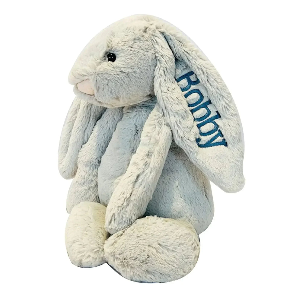 Personalied Baby Gifts Embroidered Plush Bunny Toys with Kids Customized Name First Easter Boys Girls Birthday Gifts Children