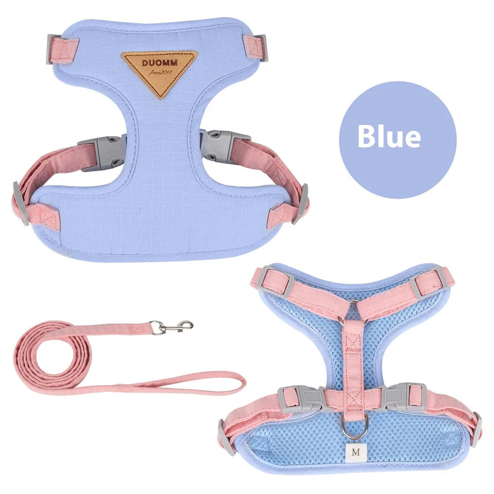 Escape Proof Cat Harness with Leash Adjustable Soft Vest Pet Walking Set for Outdoor Kitty Safety No Pull Comfort Design