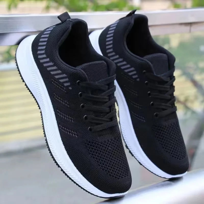 Men Vulcanized Walking Running Shoes Unisex Casual Lightweight Tennis Shoes Athletic Sports Shoes Breathable Fashion Sneakers