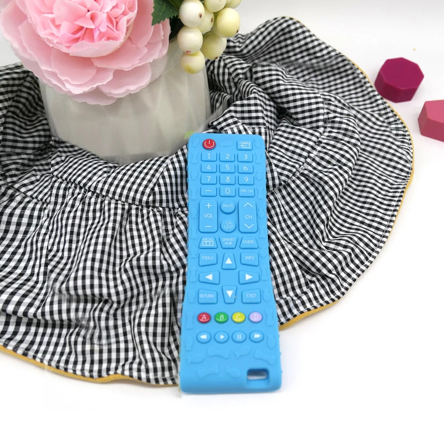 2025 New baby teethers remote control shape silicone teethers teething toys children's sensory educational toys baby gift set