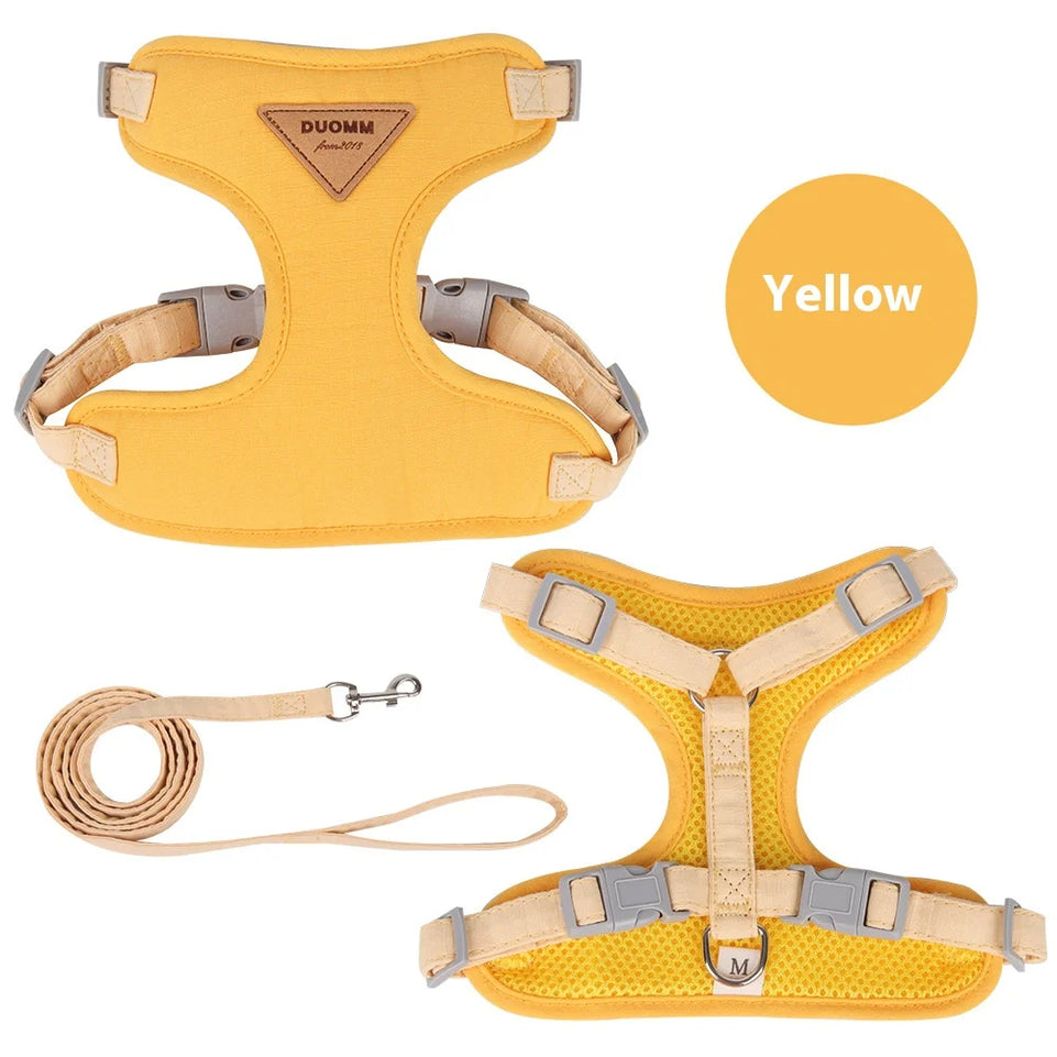 Escape Proof Cat Harness with Leash Adjustable Soft Vest Pet Walking Set for Outdoor Kitty Safety No Pull Comfort Design