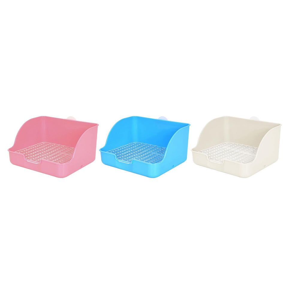 Rabbit Litter Box Rectangular Pet Toilet Pet Pan Potty Small Animal Litter Pee Pan Tray Toilet Easy Operation Bigger Pet