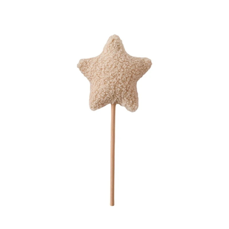 Baby Birthday Party Crown Set Teddy Velvet Hat Headband Magic Wand Toy Kid Birthday Party Magic Wand Crown Decoration Baby Gifts