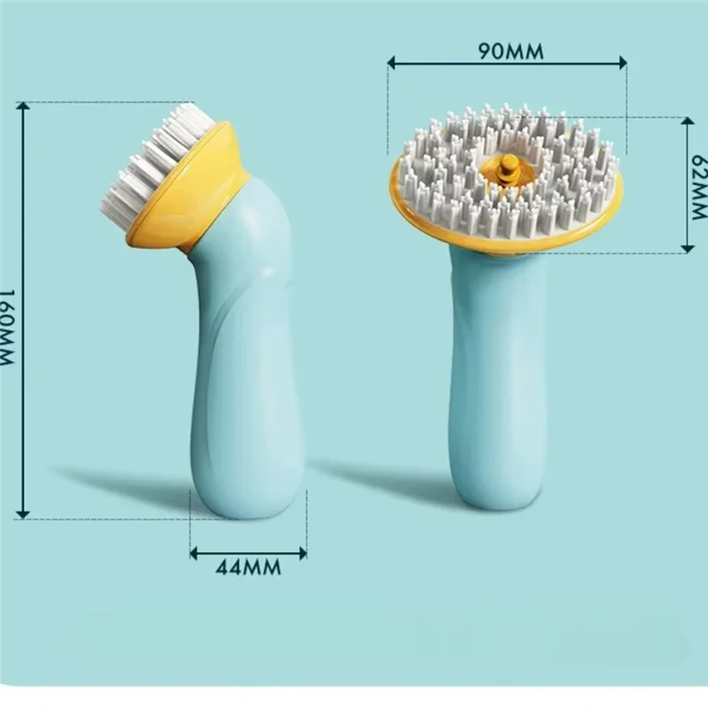 B84B-Pet Bathing Brush Withshampoo Dispenser Handheld Massage Tool Handheld Massage Tool Fordogs Andcats