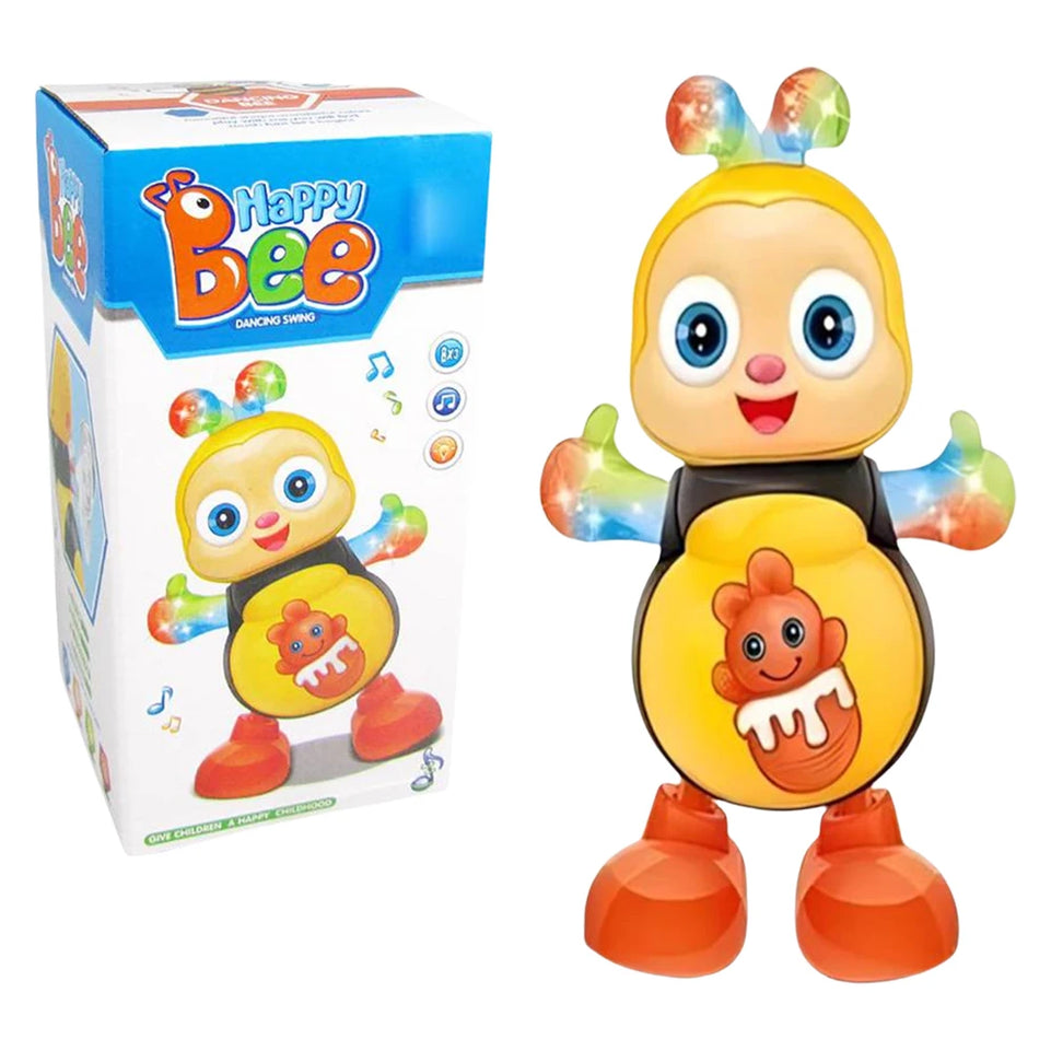 Electric Dancing Duck Bee Funny Flashing Light Shake The Body Cute Musical Cartoon Animal Educational Toy Children Baby Gifts