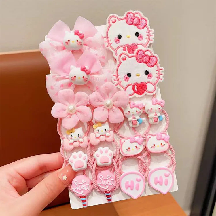 Cute Kuromi rubber band does not harm hair, has good elasticity, baby headband, little girl ties hair with hair loops