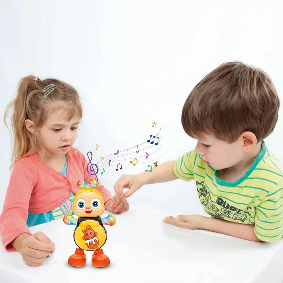 Electric Dancing Duck Bee Funny Flashing Light Shake The Body Cute Musical Cartoon Animal Educational Toy Children Baby Gifts