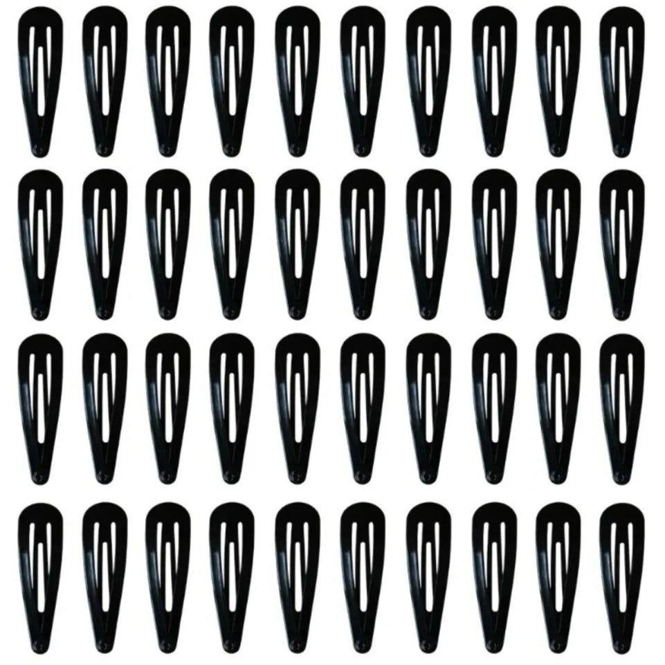 50Pcs Snap Hair Clips Candy Color Glossy 2 Inches No Slip Metal Hair Pins Clips Barrettes Accessories for Baby Girls Toddlers