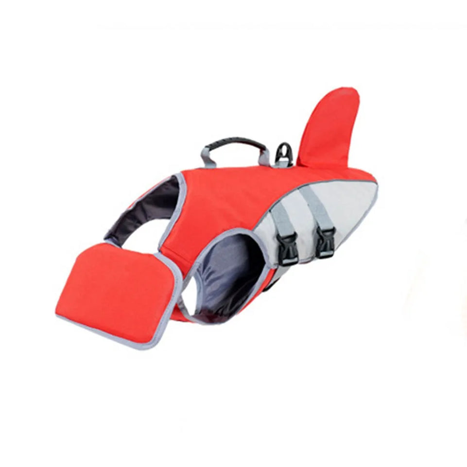 Safety Dog Life Jacket Back Traction Hook Adjustable Strap Pet Flotation Vest Quick-release Buckle High Buoyancy