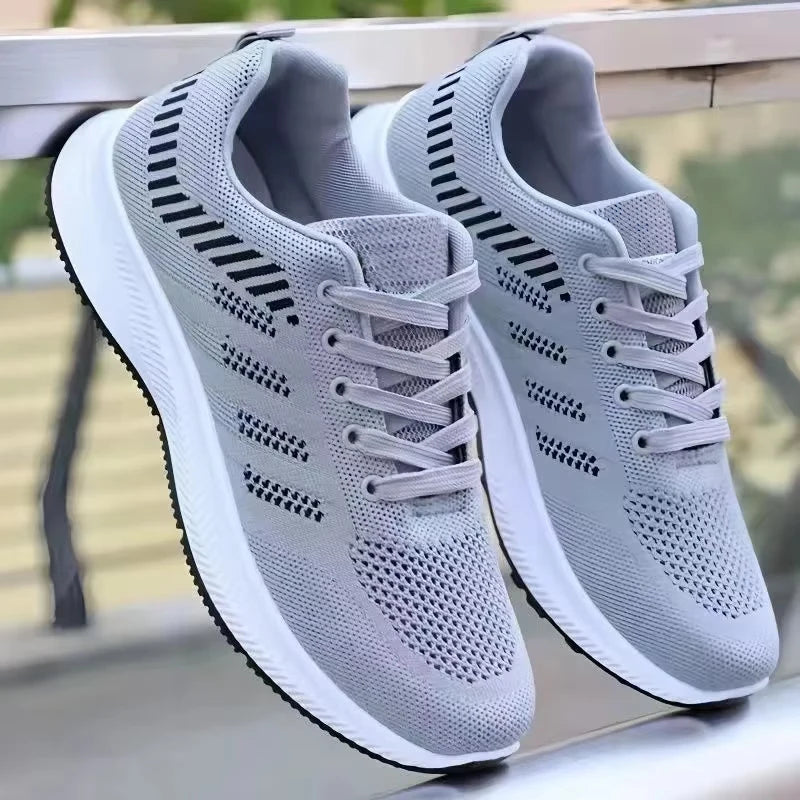Men Vulcanized Walking Running Shoes Unisex Casual Lightweight Tennis Shoes Athletic Sports Shoes Breathable Fashion Sneakers
