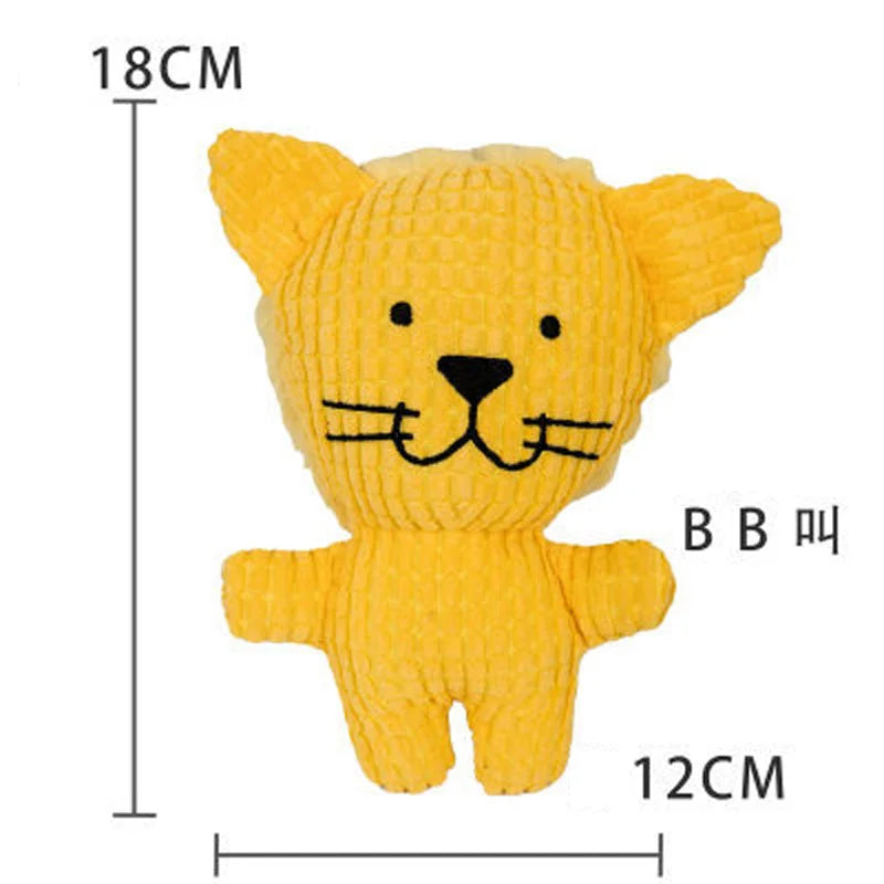 Plush Dog Toy for Small Medium Pets Funny Interactive Squeaky Toys Cow/Pig Shape Stuffed Dog Chew Toy Supplies