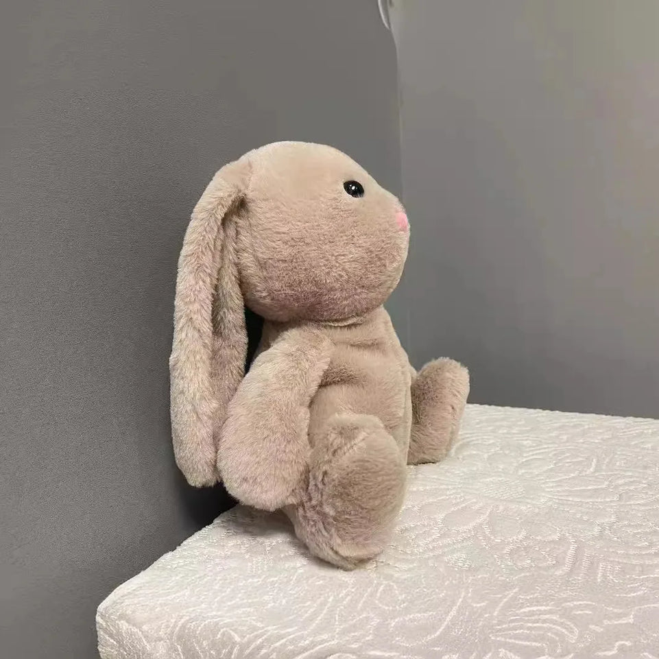 Cartoon Cute Soothing Newborn Baby Bunny Plush Toy With Light Lullaby Music White Noise Breathing Sound Plush Toy Baby Gifts