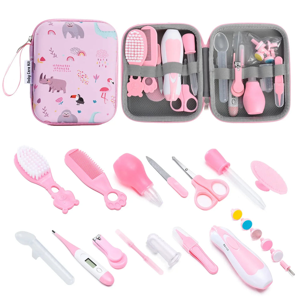 Baby Grooming Kit Newborn Baby Essentials Portable Baby Care Kit Comb Baby Brush Baby Ear Wax Removal Tool Etc.