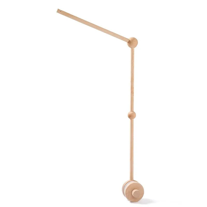 Wooden Rattles Toys Baby Crib Mobile Bed Bell Soft Felt Hot Balloon Newborn Music Bed Bell Hanging Toys Crib Bracket Baby Gifts