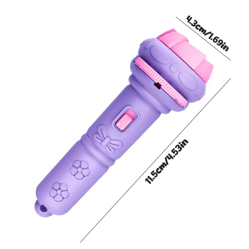 Cartoon Mini Flashlight Projector 24 Pattern Projection Flashlight Puzzle Toys Baby Early Education Toy Children Christmas Gift