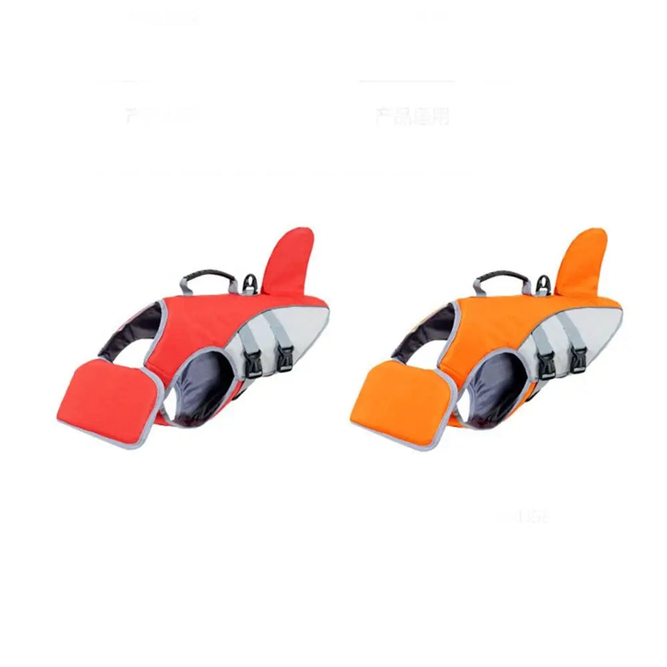 Safety Dog Life Jacket Back Traction Hook Adjustable Strap Pet Flotation Vest Quick-release Buckle High Buoyancy