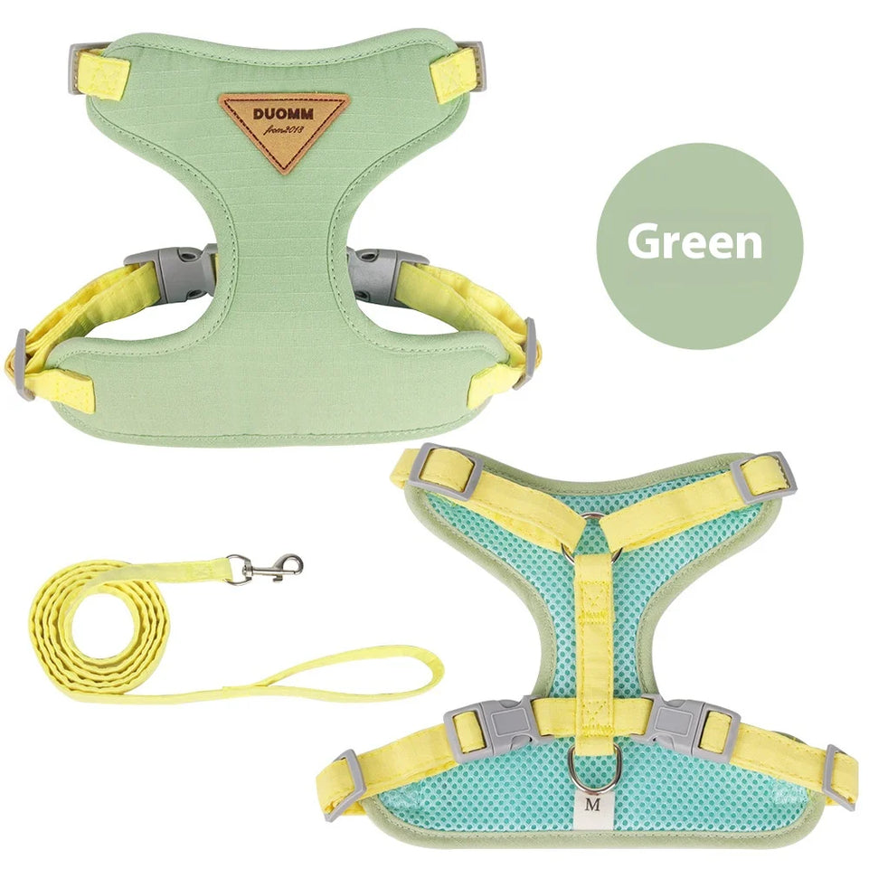Escape Proof Cat Harness with Leash Adjustable Soft Vest Pet Walking Set for Outdoor Kitty Safety No Pull Comfort Design