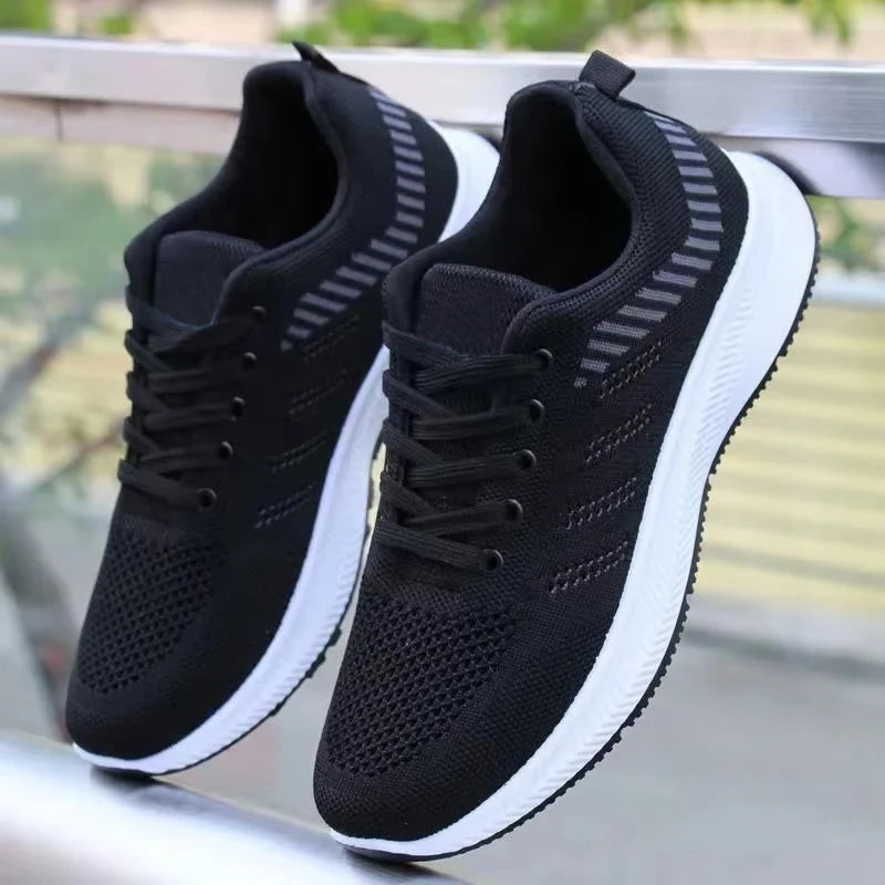 Men Vulcanized Walking Running Shoes Unisex Casual Lightweight Tennis Shoes Athletic Sports Shoes Breathable Fashion Sneakers