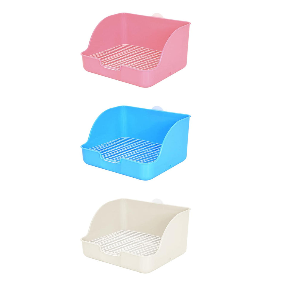 Rabbit Litter Box Rectangular Pet Toilet Pet Pan Potty Small Animal Litter Pee Pan Tray Toilet Easy Operation Bigger Pet
