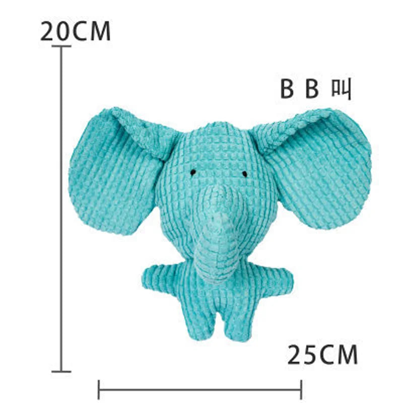 Plush Dog Toy for Small Medium Pets Funny Interactive Squeaky Toys Cow/Pig Shape Stuffed Dog Chew Toy Supplies