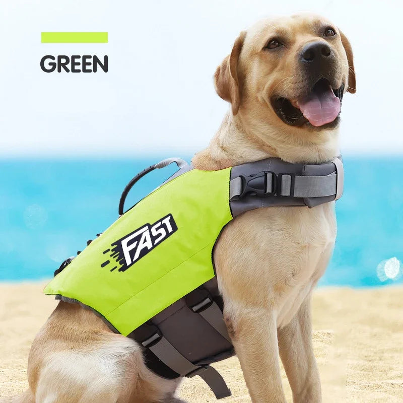 Pet Swimming Jacket Safety Vest Summer Stylish Dog Safety Vest Adjustable Reflection in Pool or Surf Dog Lifesaving Vest