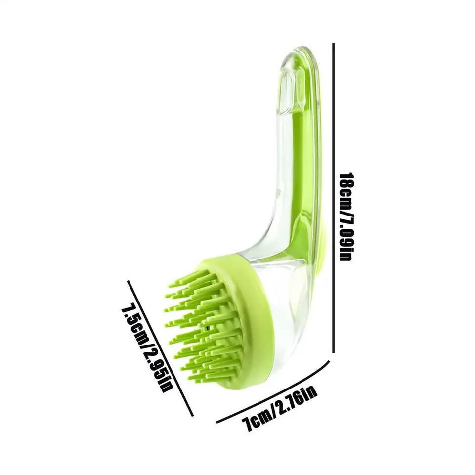 Pet cat and dog bath brush long handle massage care soft bath brush can fill liquid bath ball brush pet accessories dog cat tool