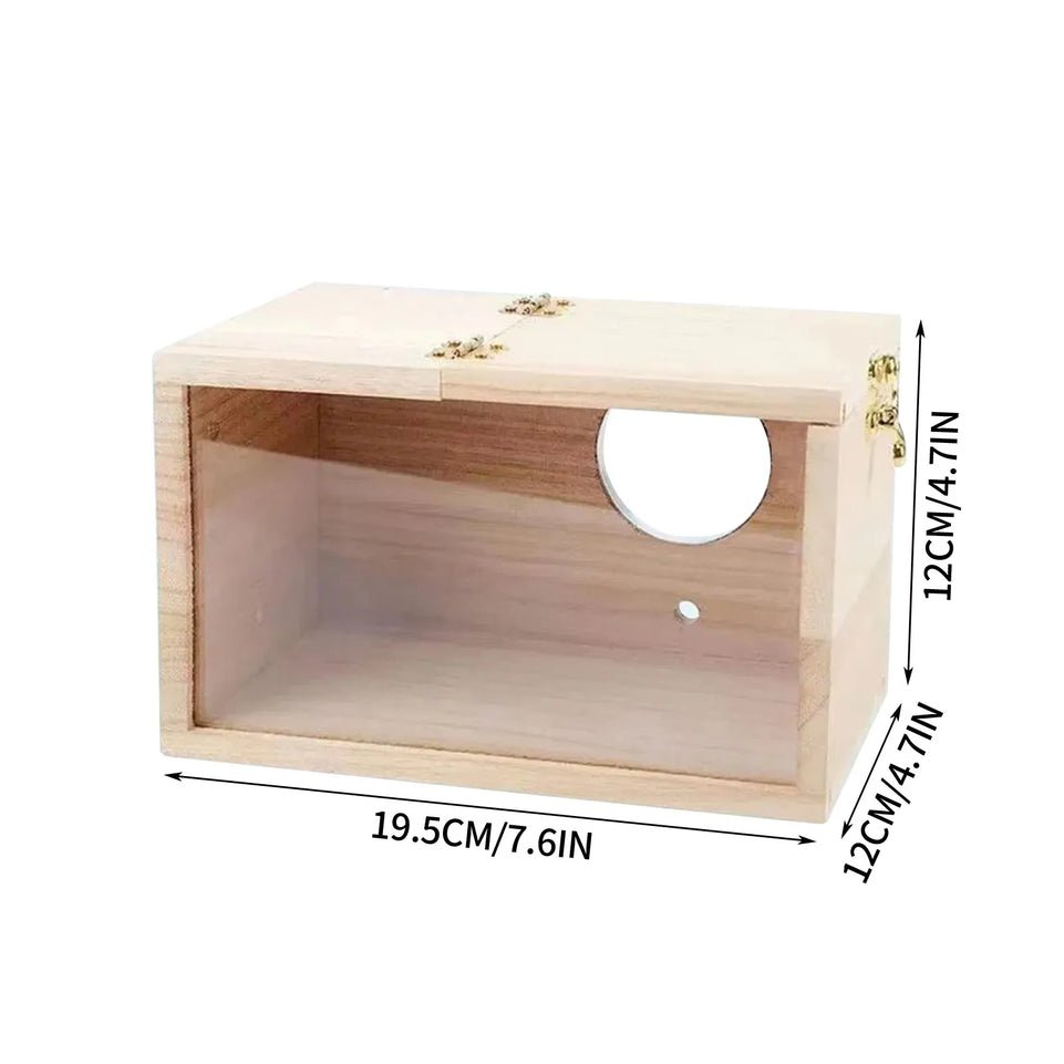 New Wood Bird House Birds Breeding Box Bird Parrot Breeding Decorative Cages Pet Accessories Home Balcony Decorative Bird House