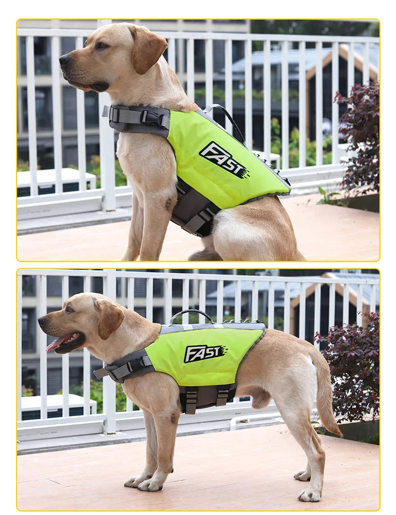 Pet Swimming Life Jacket Safety Vest for Dogs Swim Fashion Adjustable Reflective in Pool or Surfing Drifting Dog Life Vest