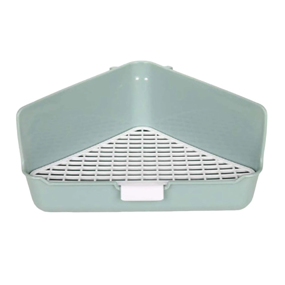 Rabbit Litter Box Pet Litter Pan Trainer Bunny Litter Box Cleaner for Hamster Chinchilla Ferret Hedgehog Pet Supplies