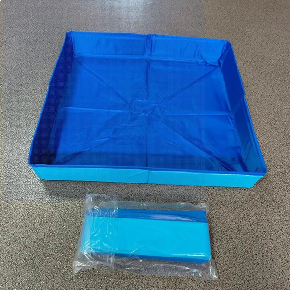 Pet Bath Pool PVC Foldable Wading Pool For Dog Anti-Slip Non-Inflatable Pet Puppy Bathing Tub For Small Puppy Cats Other Animals