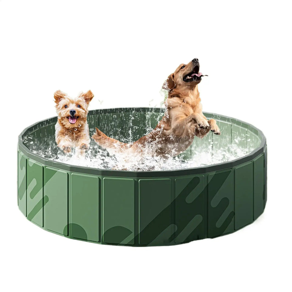 Dog Bath Swimming Pool Kiddie Wading Tub Pet Bathing Tub Pool Pet Cleaning Water Basin Pet Pool Non-Slip Doggie Bathtub