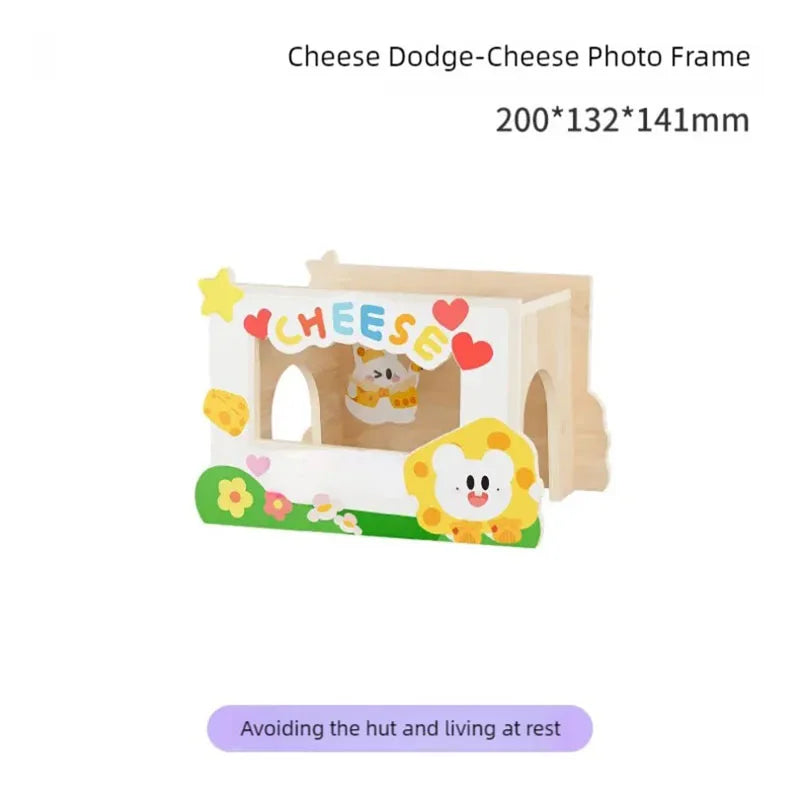 Cheese Hamster Hiding House Cage Small House Landscaping Supplies Platform Golden Bear Toys Ornament Nest Furniture