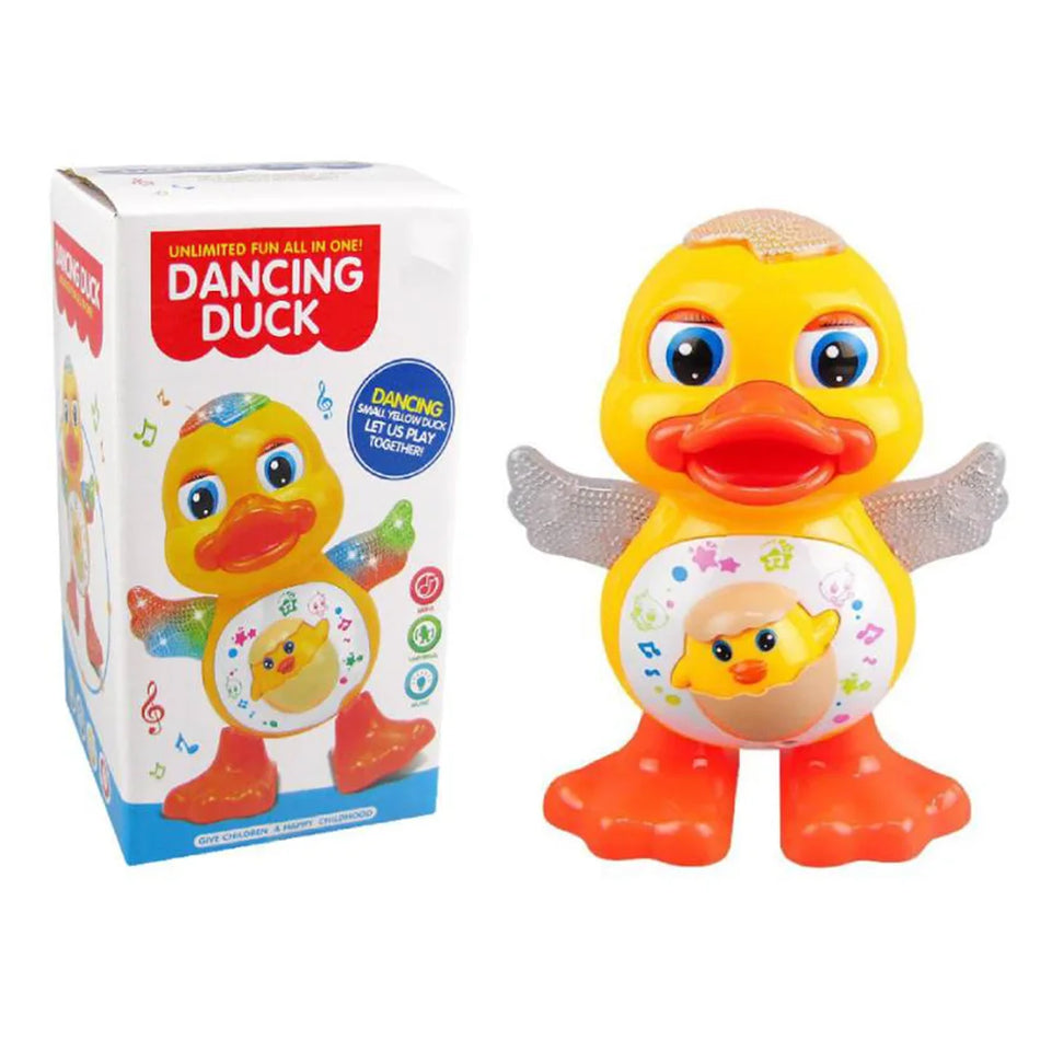 Electric Dancing Duck Bee Funny Flashing Light Shake The Body Cute Musical Cartoon Animal Educational Toy Children Baby Gifts