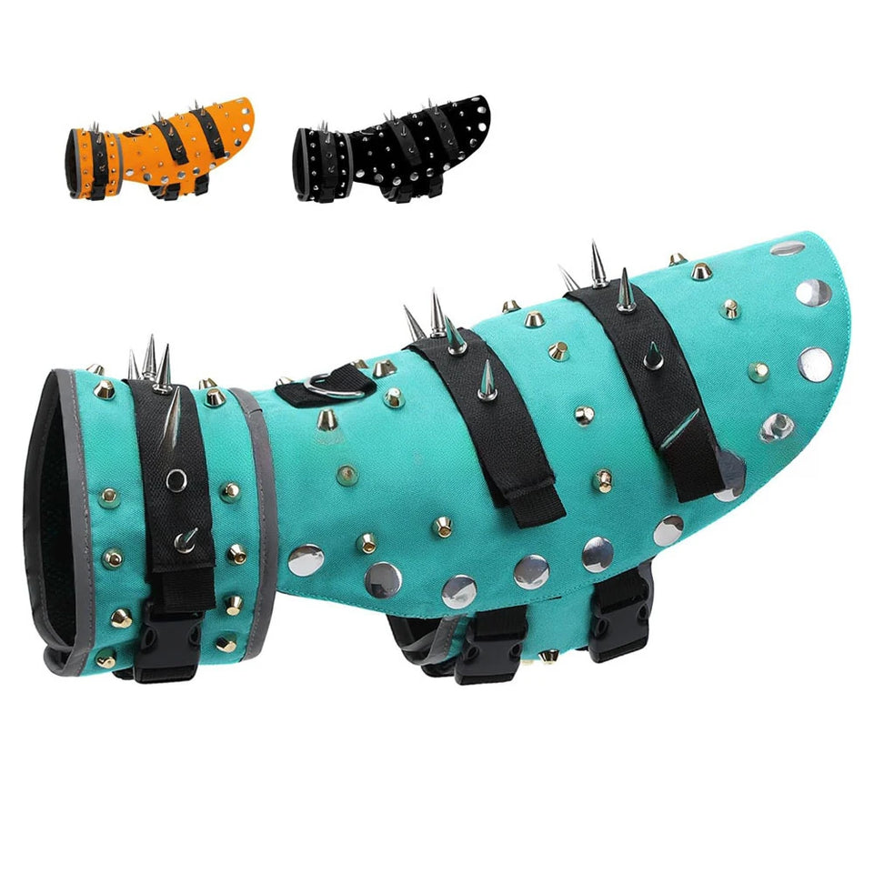 Pet Clothing Creative Punk Puppy Vest Spike Resistant Bite Resistant Pet Vest Protective Dog Armor Vest Pet Jackets Products
