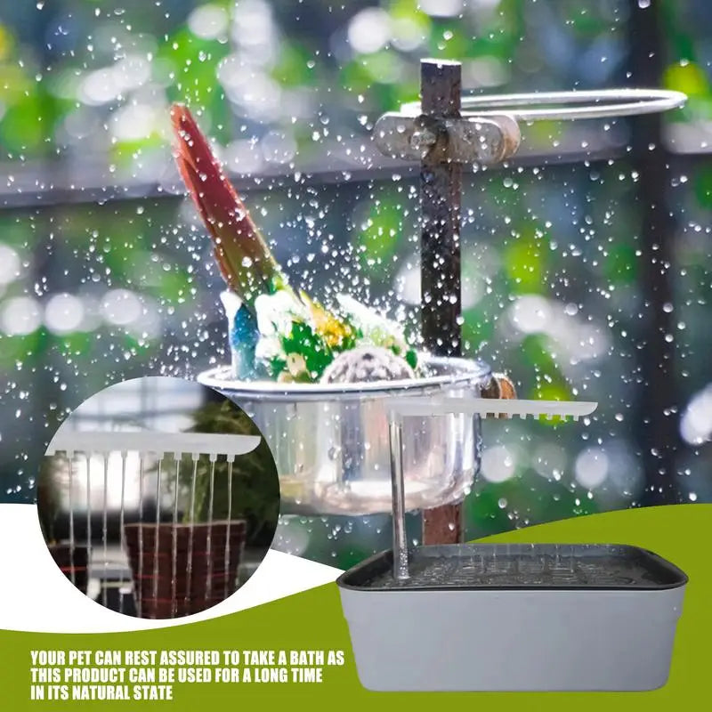 Automatic Pet Bird Bathing Pet Parrot Circulating Water Bathtub USB Electric Large Bird Bathtub Shower Fountain For Parakeet