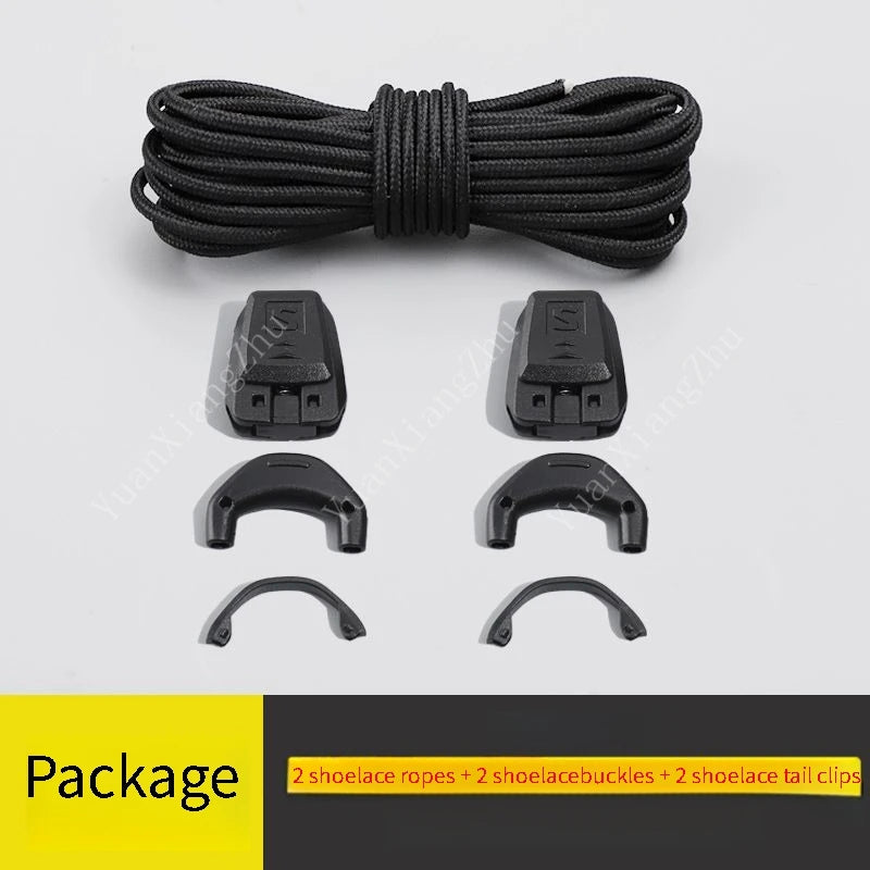 New No tie Shoe laces Round Tennis Laces Without ties Adult Kids Quality Running Sneakers Shoelaces Black White Shoes Accesories