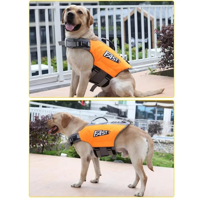 Pet Swimming Jacket Safety Vest Summer Stylish Dog Safety Vest Adjustable Reflection in Pool or Surf Dog Lifesaving Vest