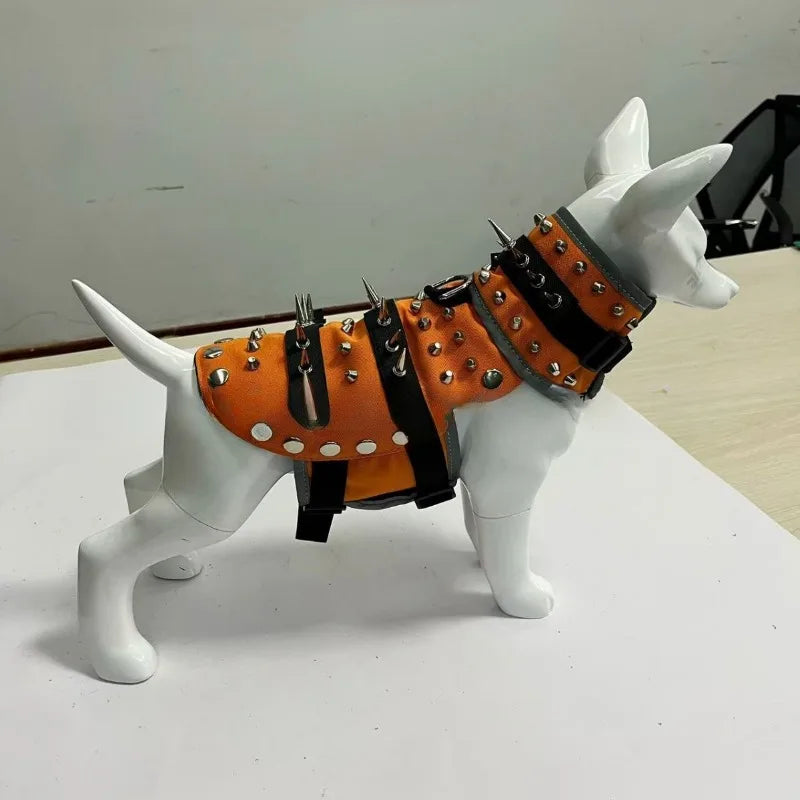 Pet Clothing Creative Punk Puppy Vest Spike Resistant Bite Resistant Pet Vest Protective Dog Armor Vest Pet Jackets Products