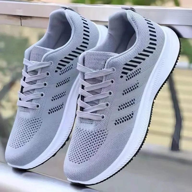 Men Vulcanized Walking Running Shoes Unisex Casual Lightweight Tennis Shoes Athletic Sports Shoes Breathable Fashion Sneakers