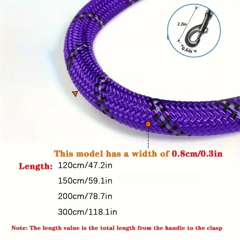 150/200/300CM Strong Leashes for Dogs Soft Handle Dog Leash Reinforced Leash for Small Medium Large Dogs Big Dog Supplies