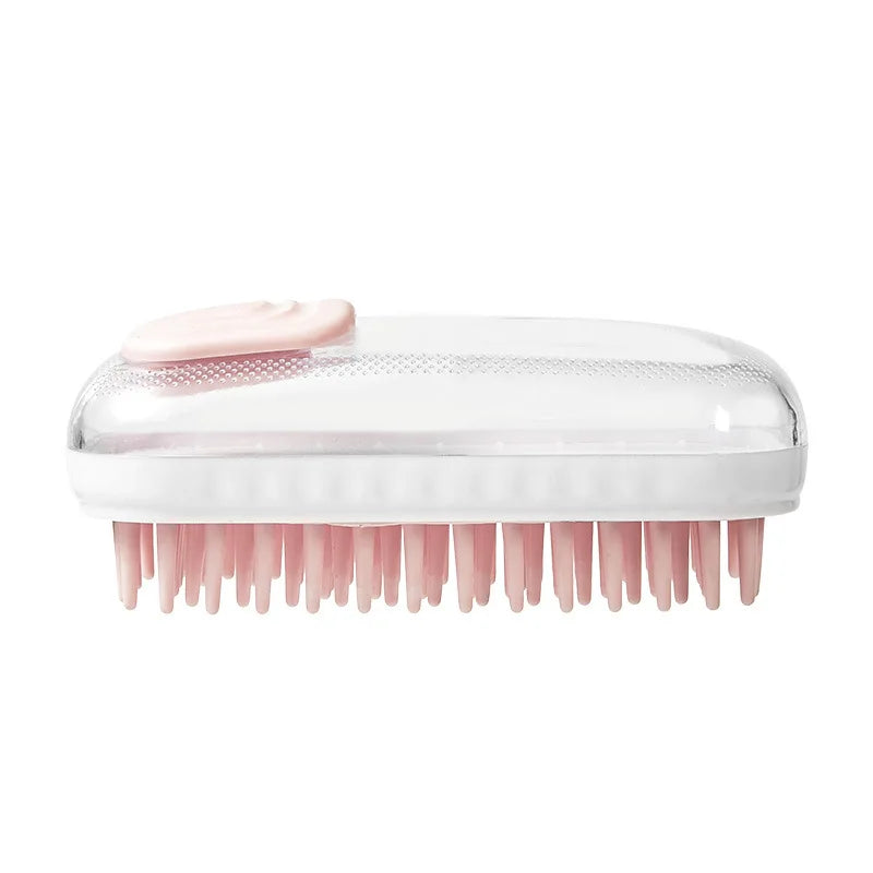 Pet Cleaning Brush Massage Bathing Brush With Shower Gel Box Convenient Foaming Bathing Brush Comfortable Cleaning Hair Removal