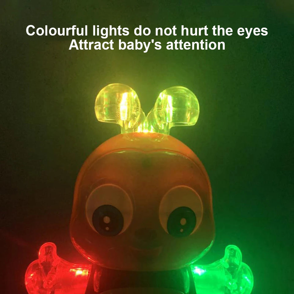 Electric Dancing Duck Bee Funny Flashing Light Shake The Body Cute Musical Cartoon Animal Educational Toy Children Baby Gifts