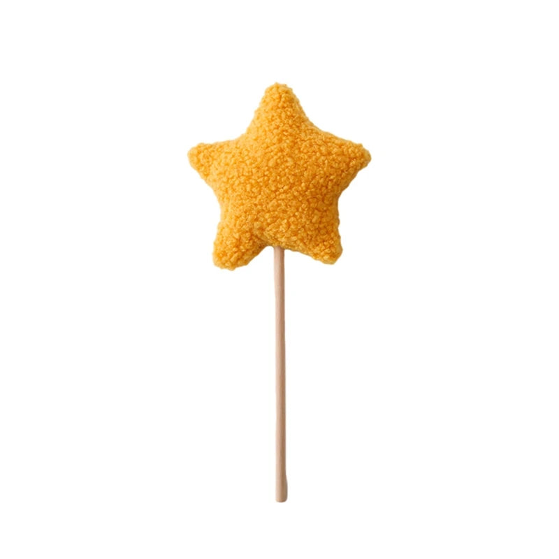 Baby Birthday Party Crown Set Teddy Velvet Hat Headband Magic Wand Toy Kid Birthday Party Magic Wand Crown Decoration Baby Gifts