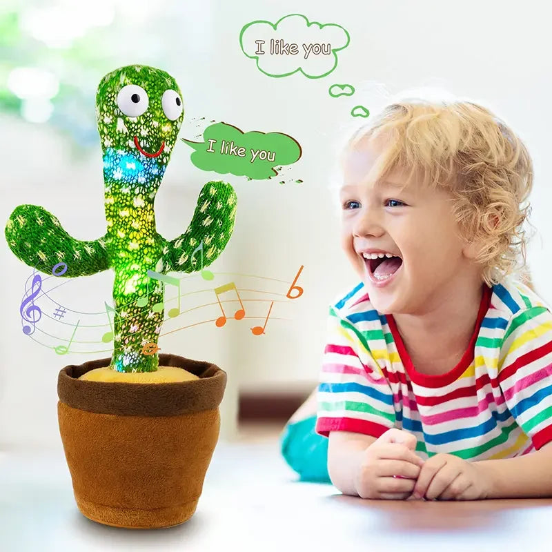 New Interactive Dancing Cactus Toys For Kids Baby Toddler Boys And Girls Fun Singing Mimic Recording Repeating Cactus Baby Gifts