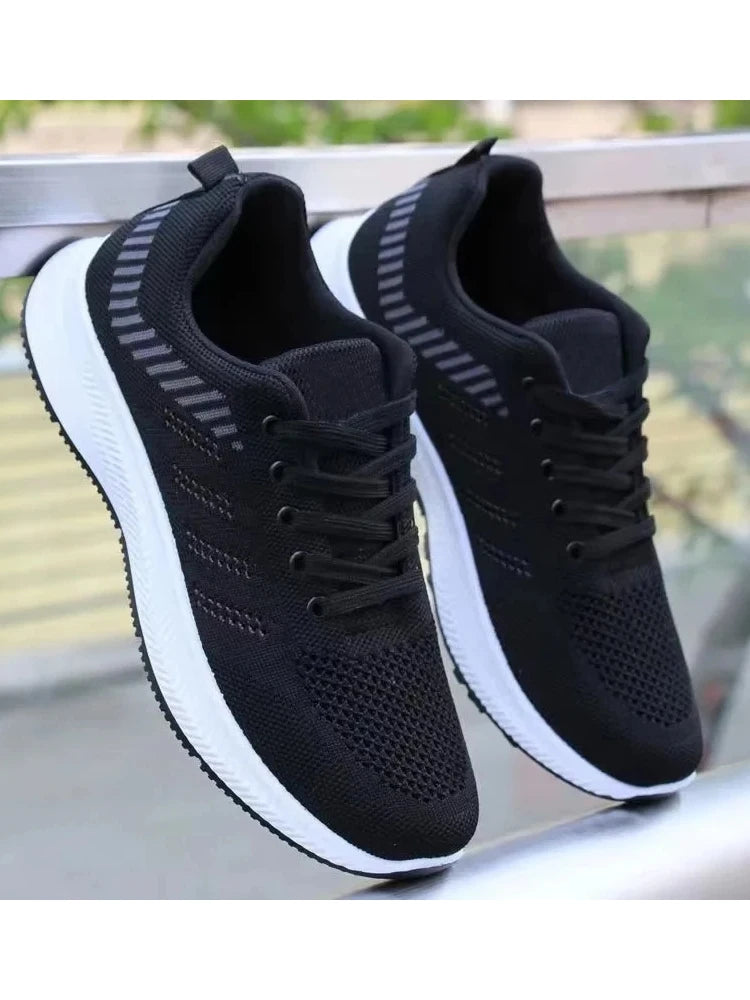 Men Vulcanized Walking Running Shoes Unisex Casual Lightweight Tennis Shoes Athletic Sports Shoes Breathable Fashion Sneakers
